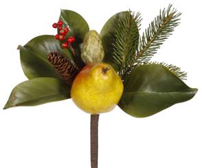 4" Pear Pick Platinum