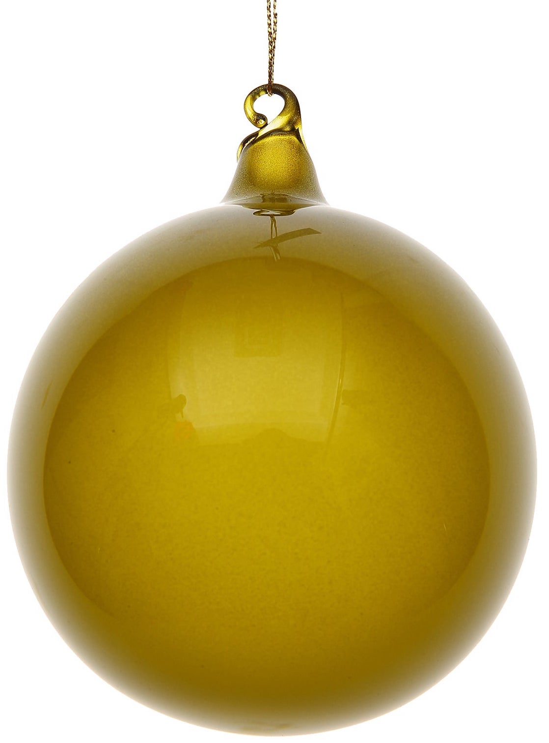 150mm Moss Green Bubblegum Glass Ball Ornament