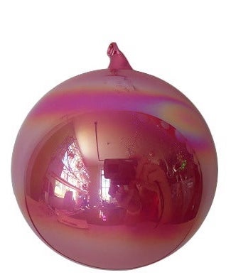 120mm Rose Red Pearl Glass Ball