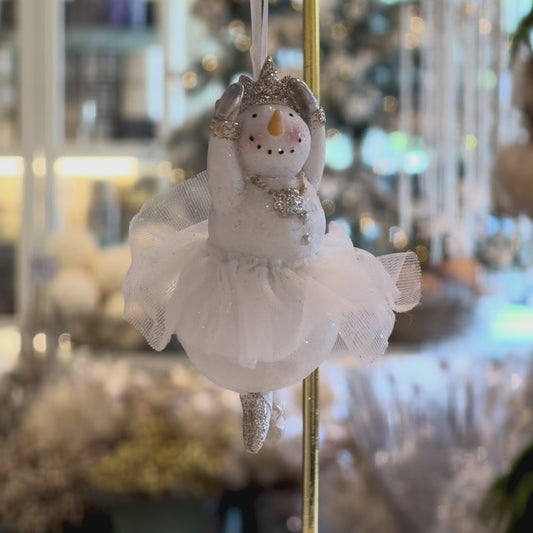 4" Snow Ballerina Ornament