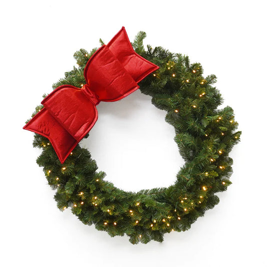 8"x22" Red Metallic Bow