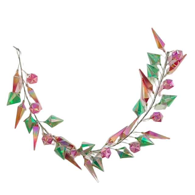 13" Pearl Crystal Christmas Garland
