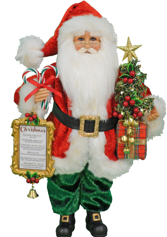19" Santa Lighted Christmas Traditions