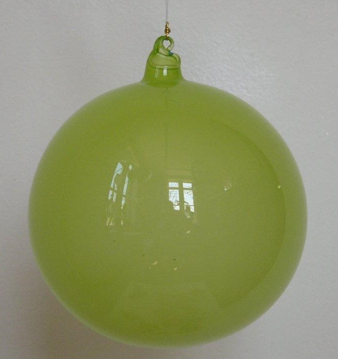 120mm Lime Bubblegum Glass Ball Ornament